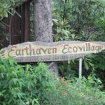 Earthaven welcome sign